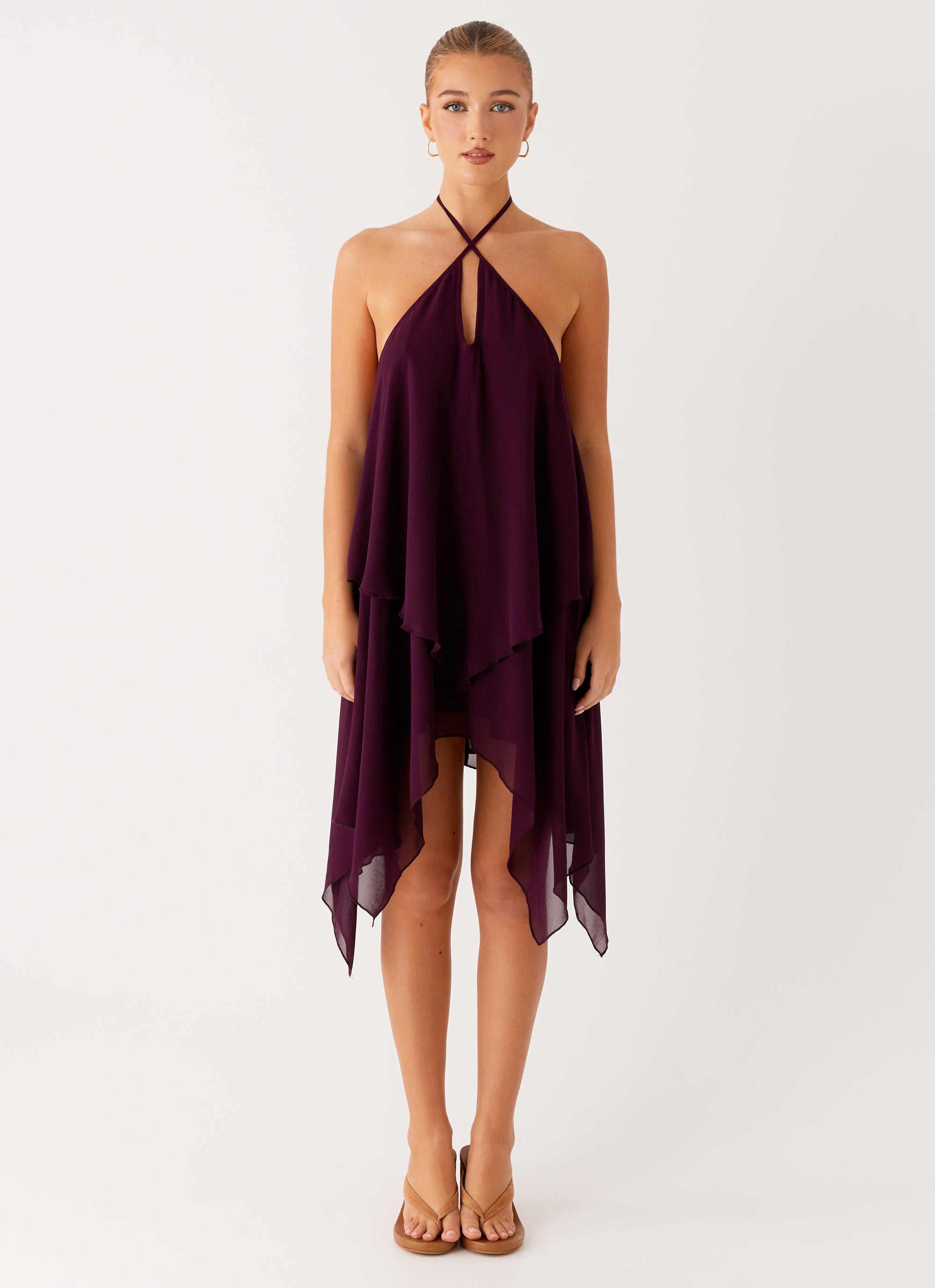 Dalenti Midi Dress - Plum