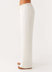 Deacon Low Rise Pants - Butter