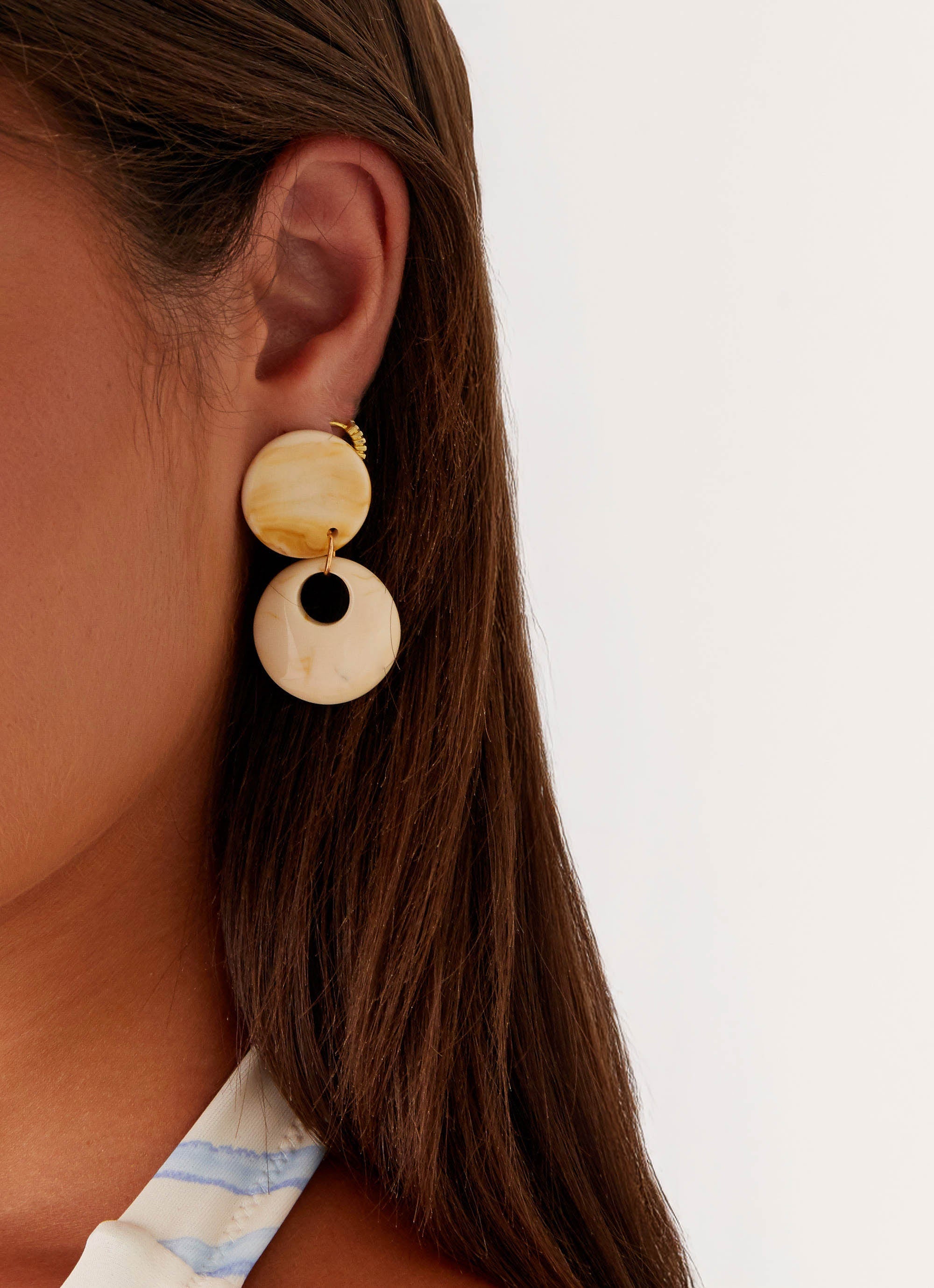 Eraz Earrings - Ivory