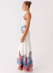 Everett Maxi Dress - White Sea Bloom