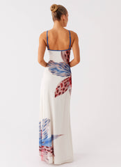 Everett Maxi Dress - White Sea Bloom