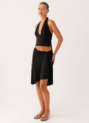 Fade Out Hardwear Halter Top - Black