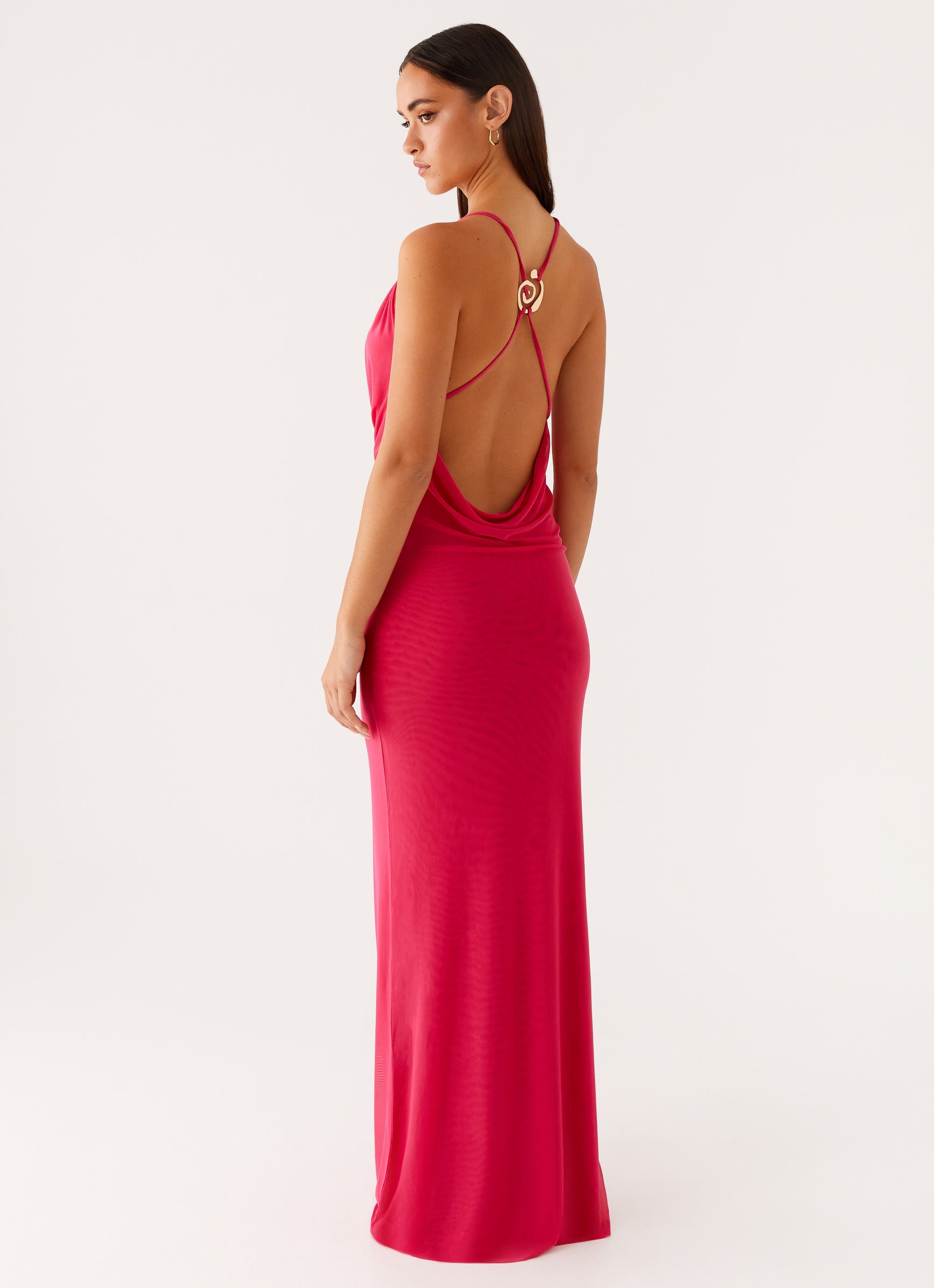 Game Player Maxi Dress - Hot Pink