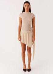 Gemma Mini Skirt - Ivory