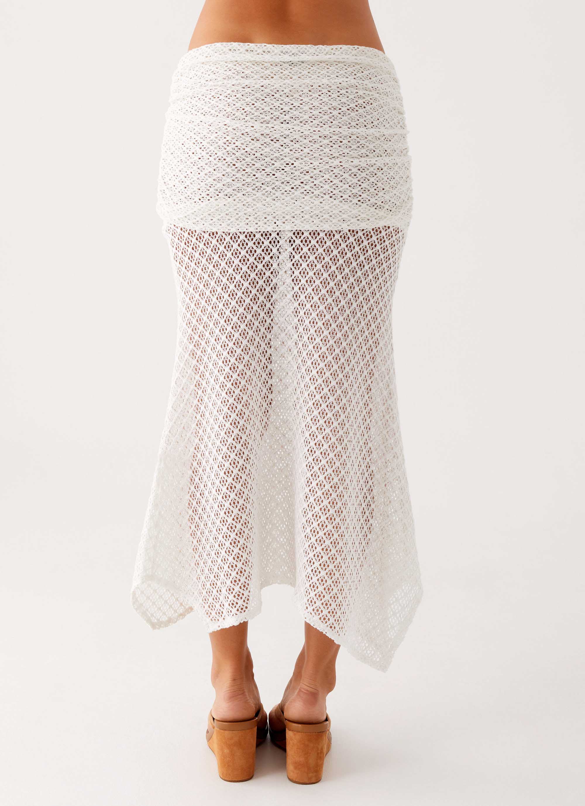 Genesis Midi Skirt - White