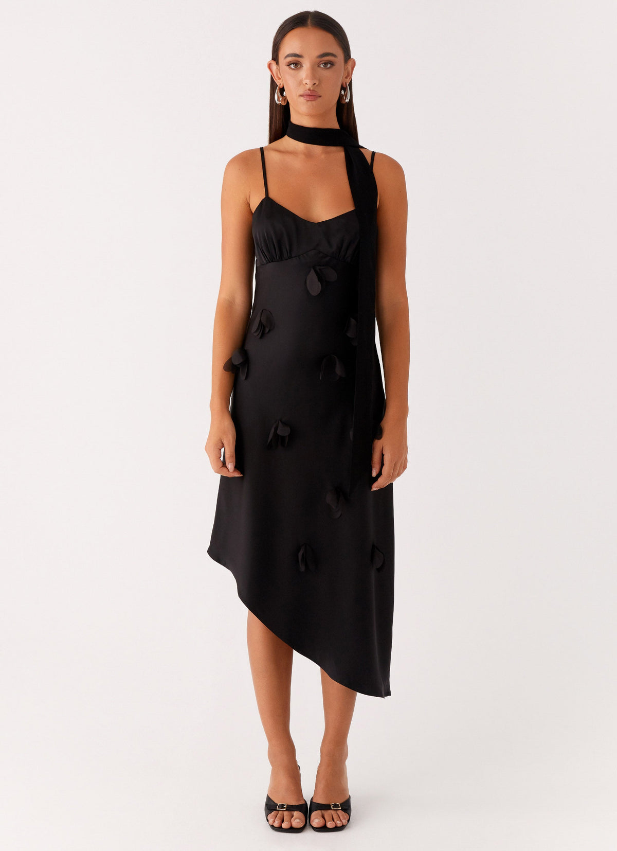 Goldie Midi Dress - Black