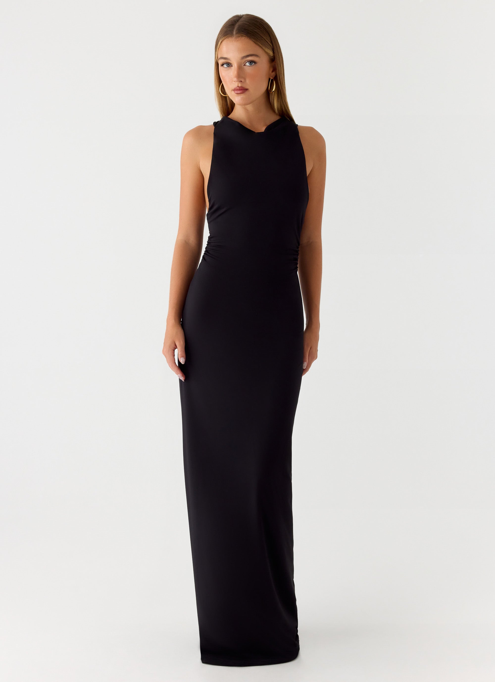 Hidden Agenda Maxi Dress - Black