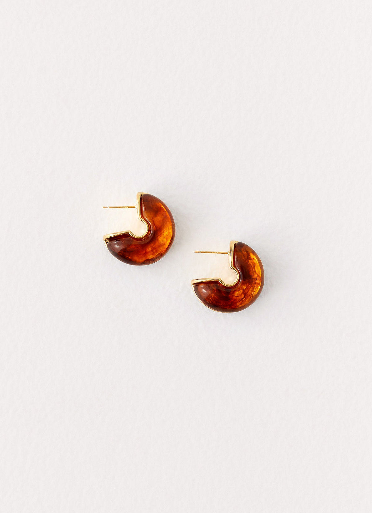 Hugo Earrings - Brown
