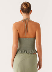 Idola Knit Top - Sage