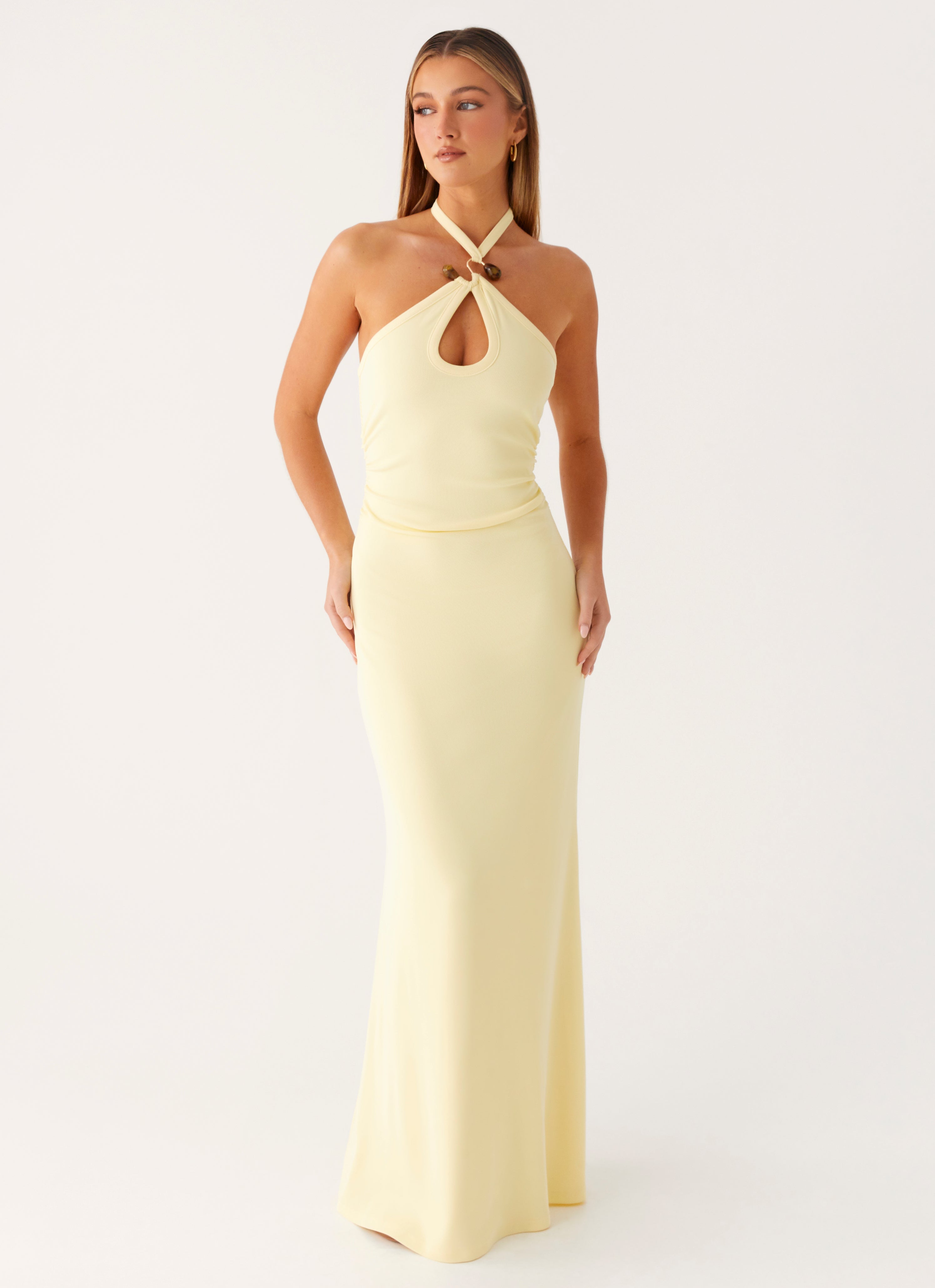Instant Attraction Maxi Dress - Yellow