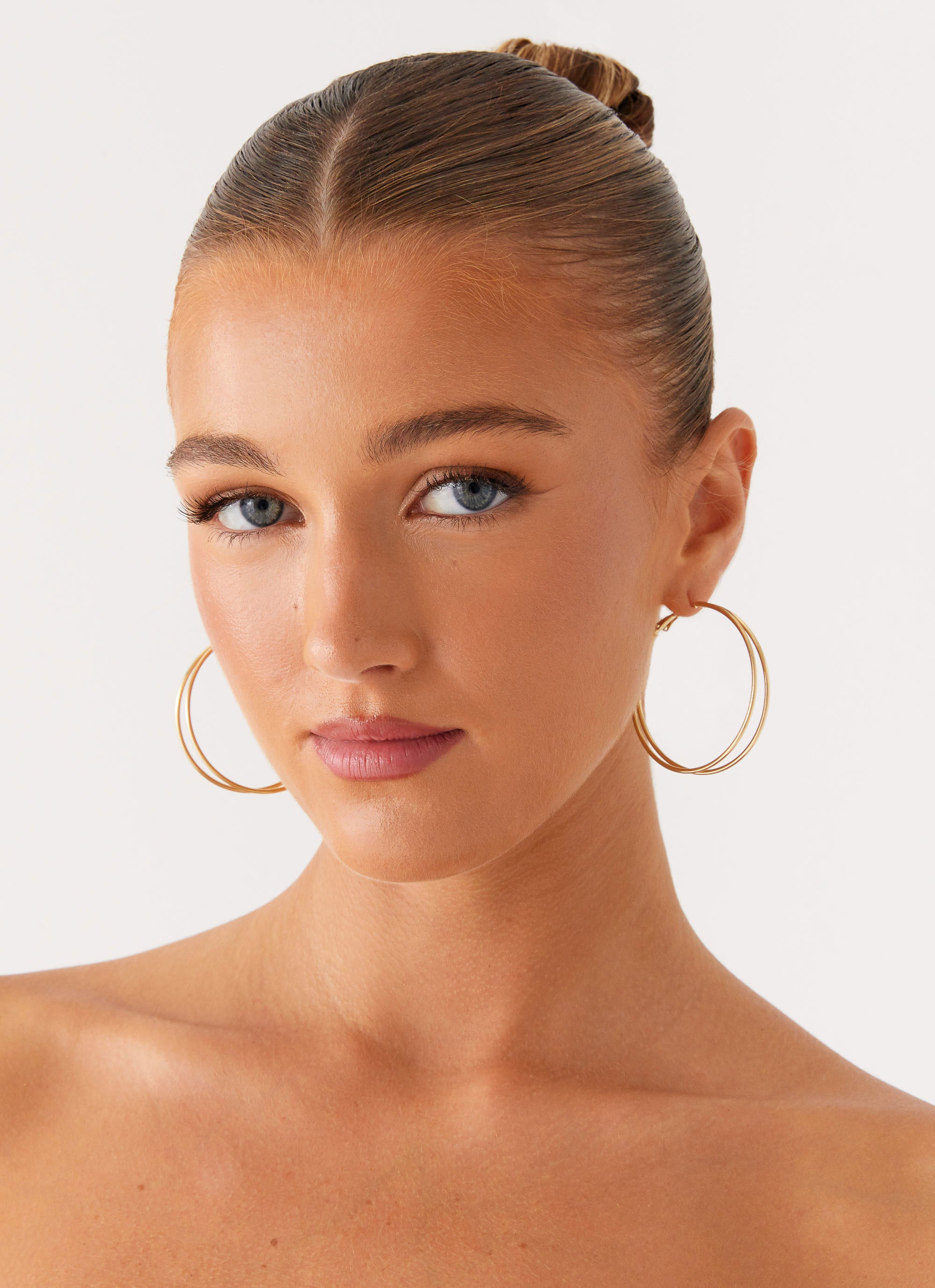 Isabetta Hoop Earrings - Gold