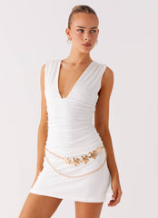 Isola Flower Belt - Gold