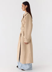 Jackie Trench Coat - Tan