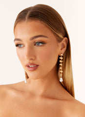 Jaylin Earrings - Pearl