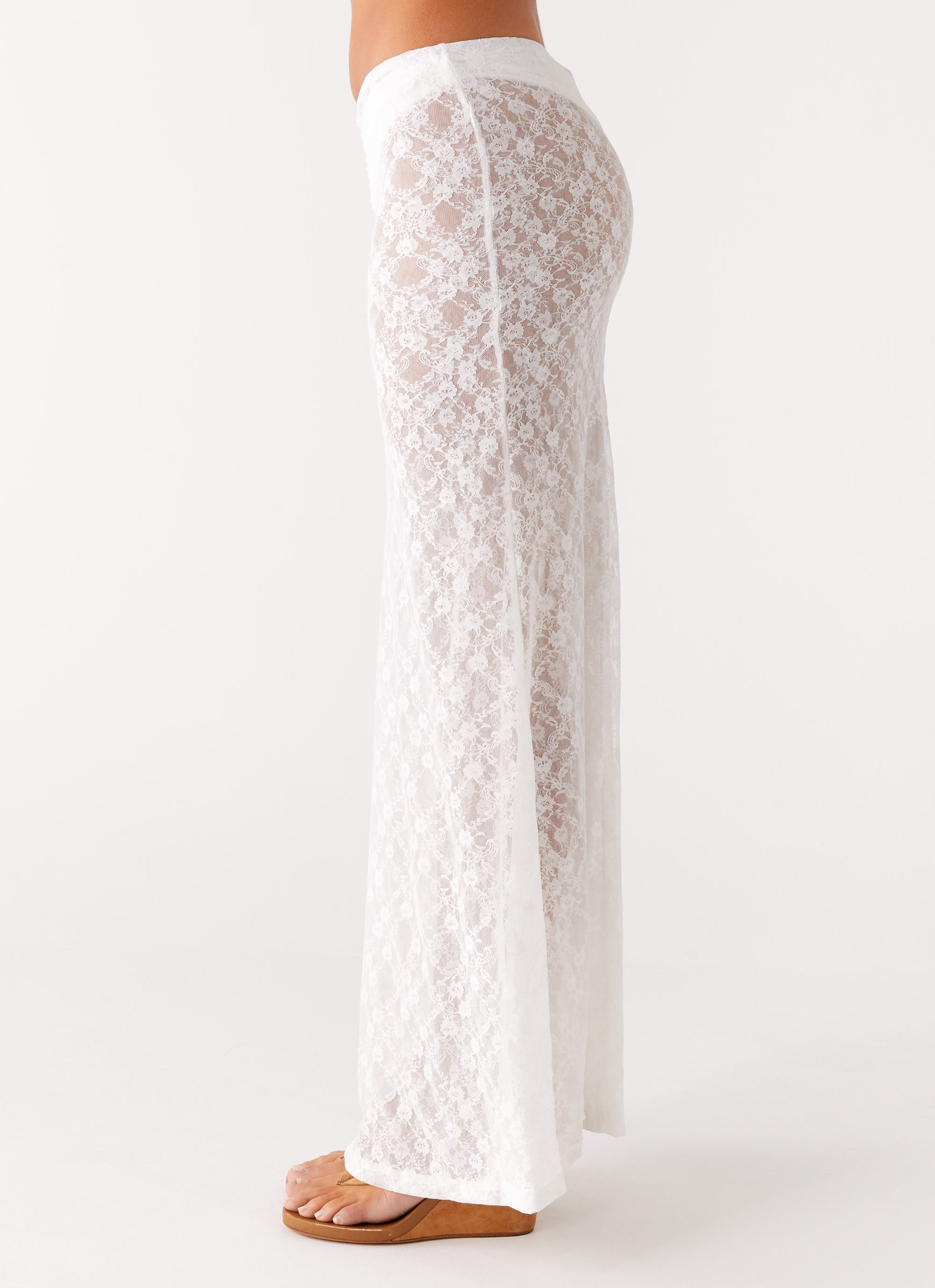 Jaz Lace Maxi Skirt - White