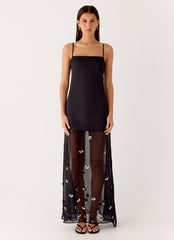 Jesiah Embellished Maxi Dress - Black