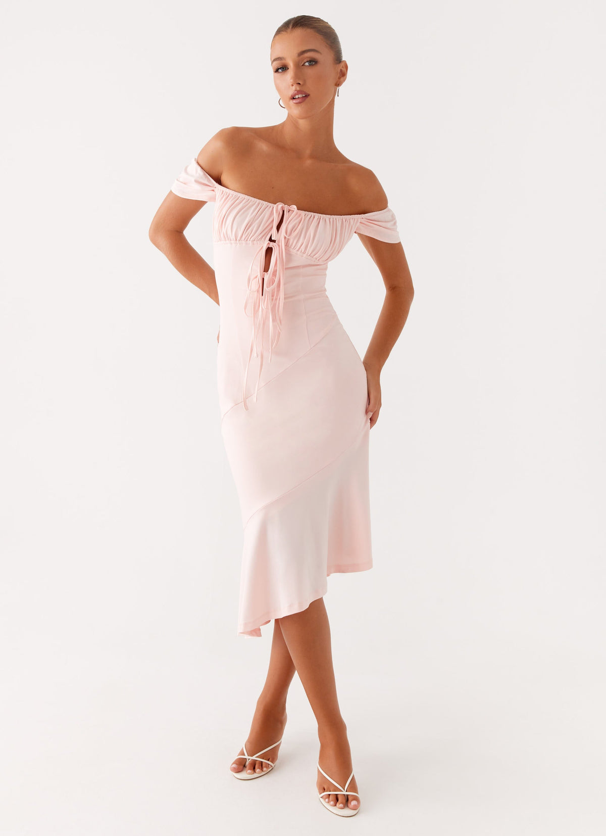Katherine Midi Dress - Pink