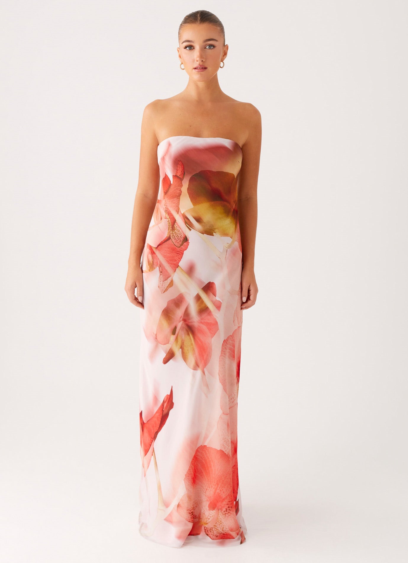 Kunis Maxi Dress - Peach Rose