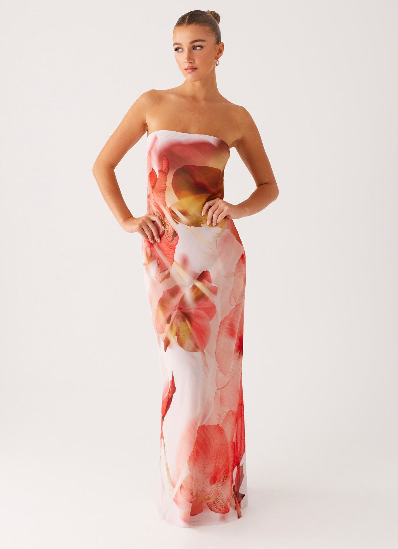 Kunis Maxi Dress - Peach Rose