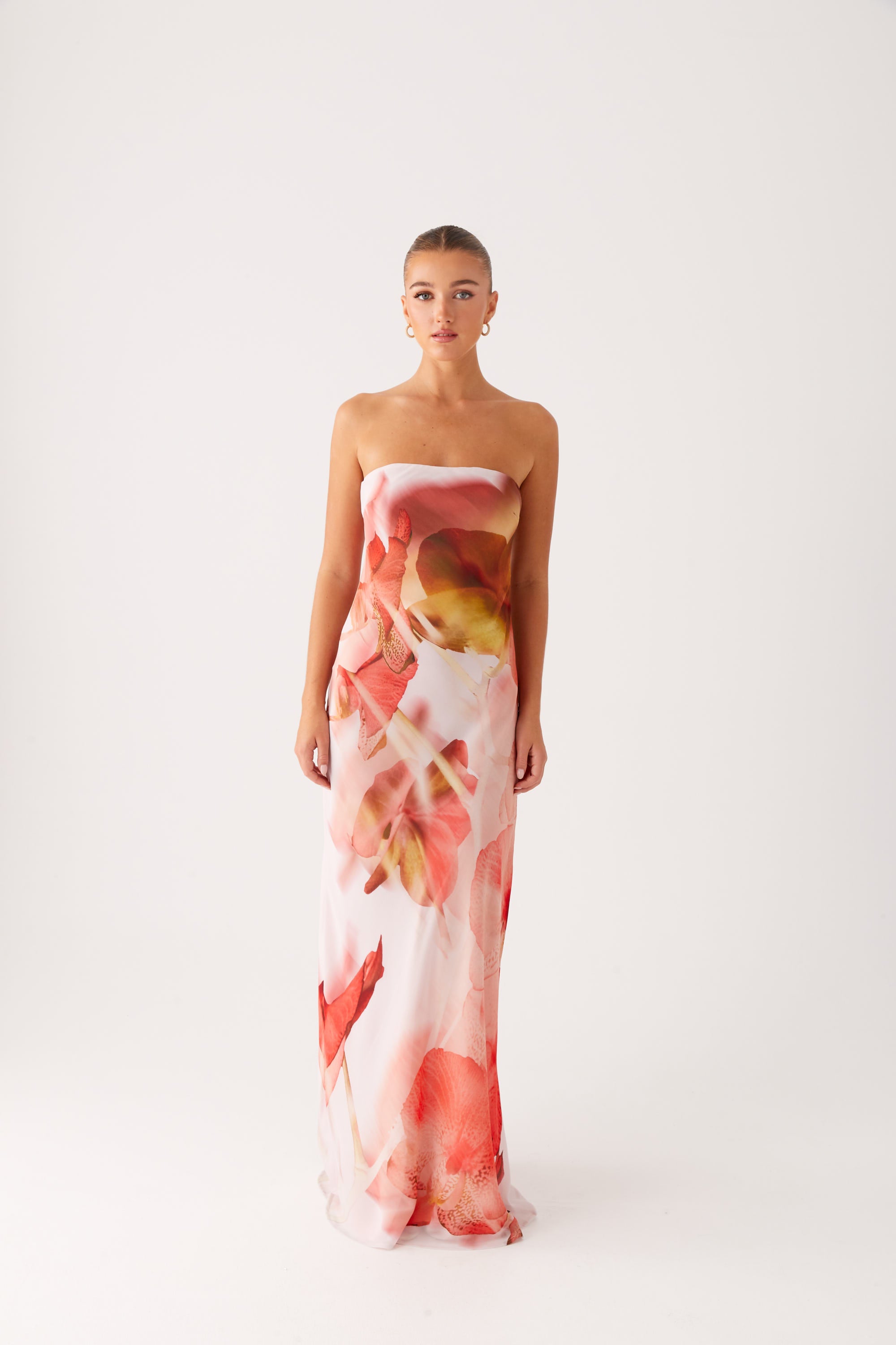 Kunis Maxi Dress - Peach Rose