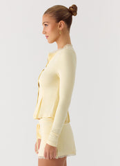 Landon Long Sleeve Top - Butter Yellow
