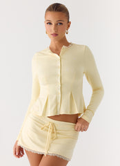 Landon Long Sleeve Top - Butter Yellow