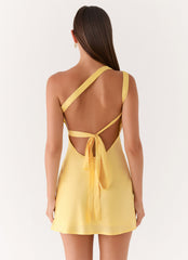 Lights Out Mini Dress - Yellow