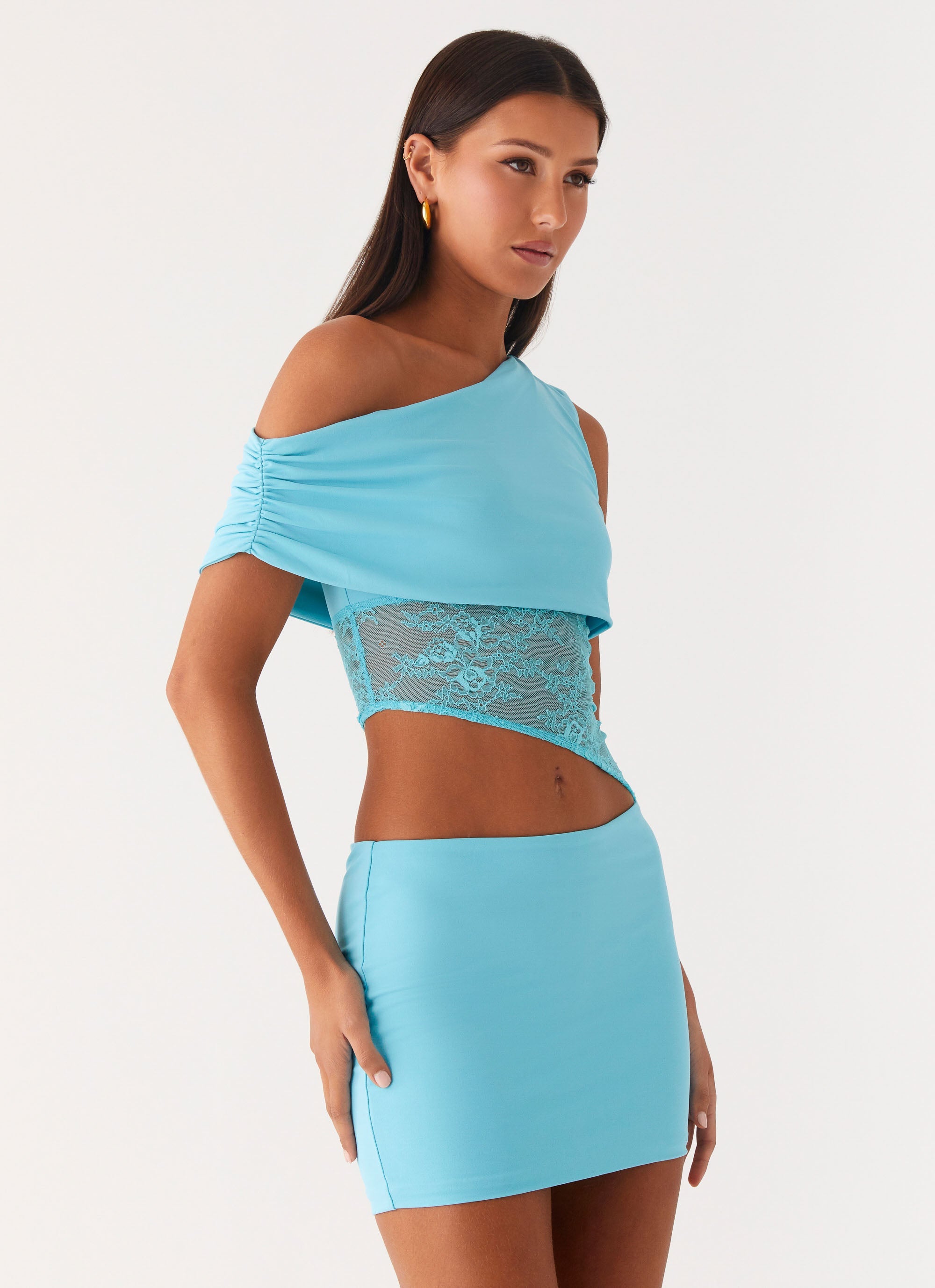 Love Motion Mini Dress - Aqua Blue