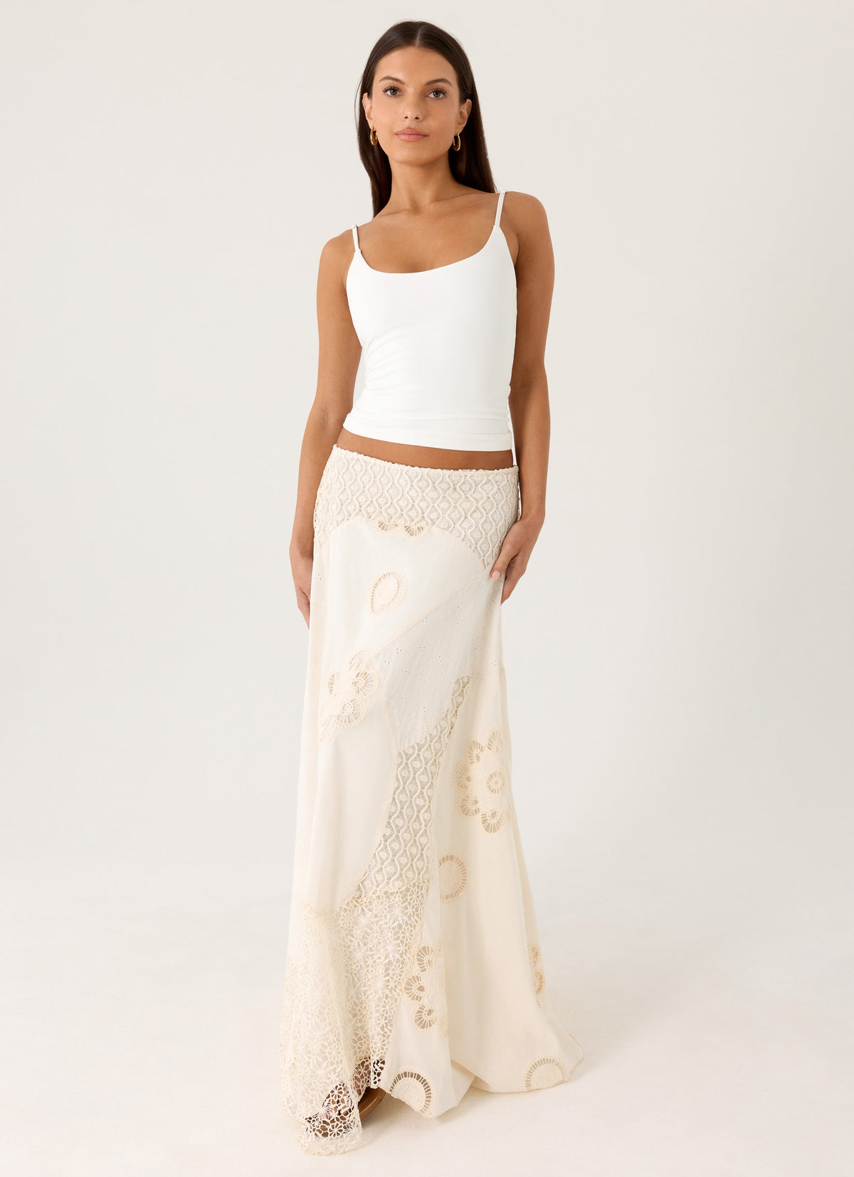 Marzia Maxi Skirt - Ivory