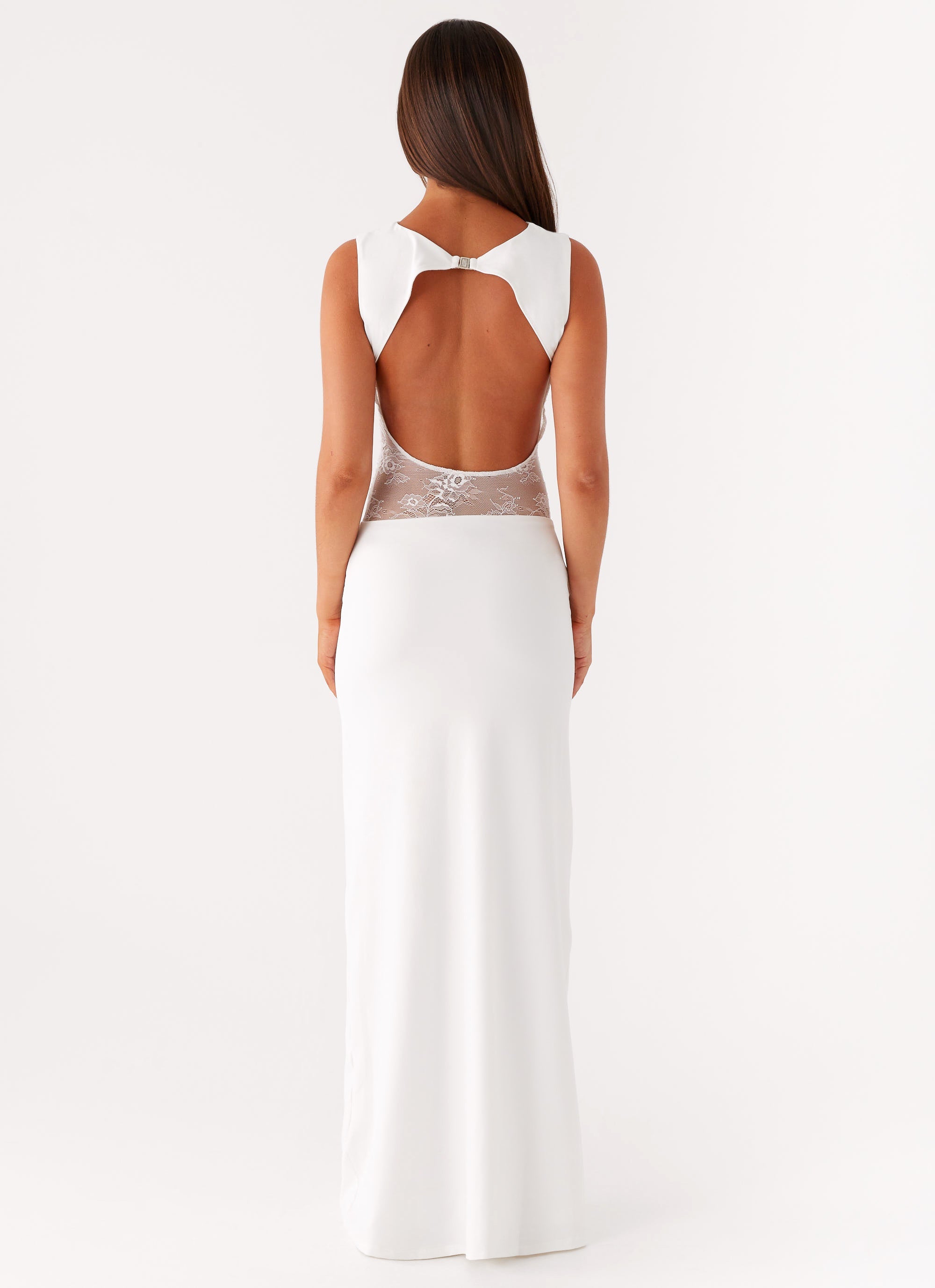 Medina Lace Maxi Dress - White