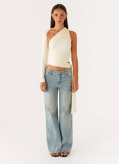 Merryn Top - Pale Yellow