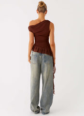 Mica Top - Chocolate