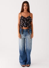Midwest Low Rise Denim Jeans - Powder Wash Blue