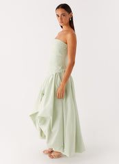 Misa Bubble Maxi Dress - Mint