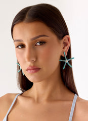 Ocean Glint Earrings - Blue