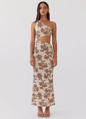Shadows In The Sun Mesh Maxi Dress - Hazel Bloom