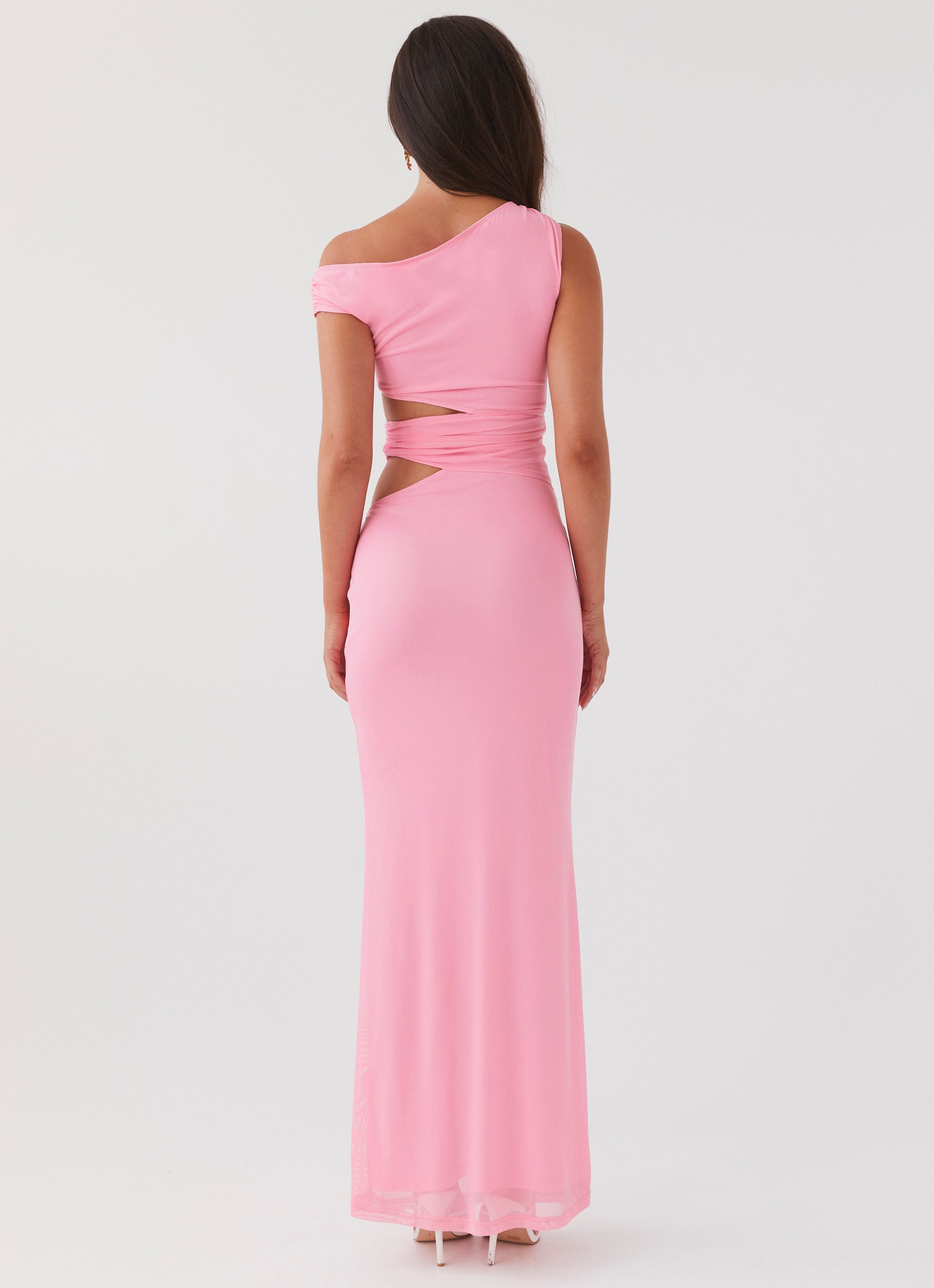 Margot One Shoulder Maxi Dress - Candy
