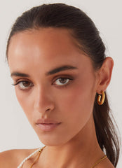 Stardust Hoop Earrings - Gold