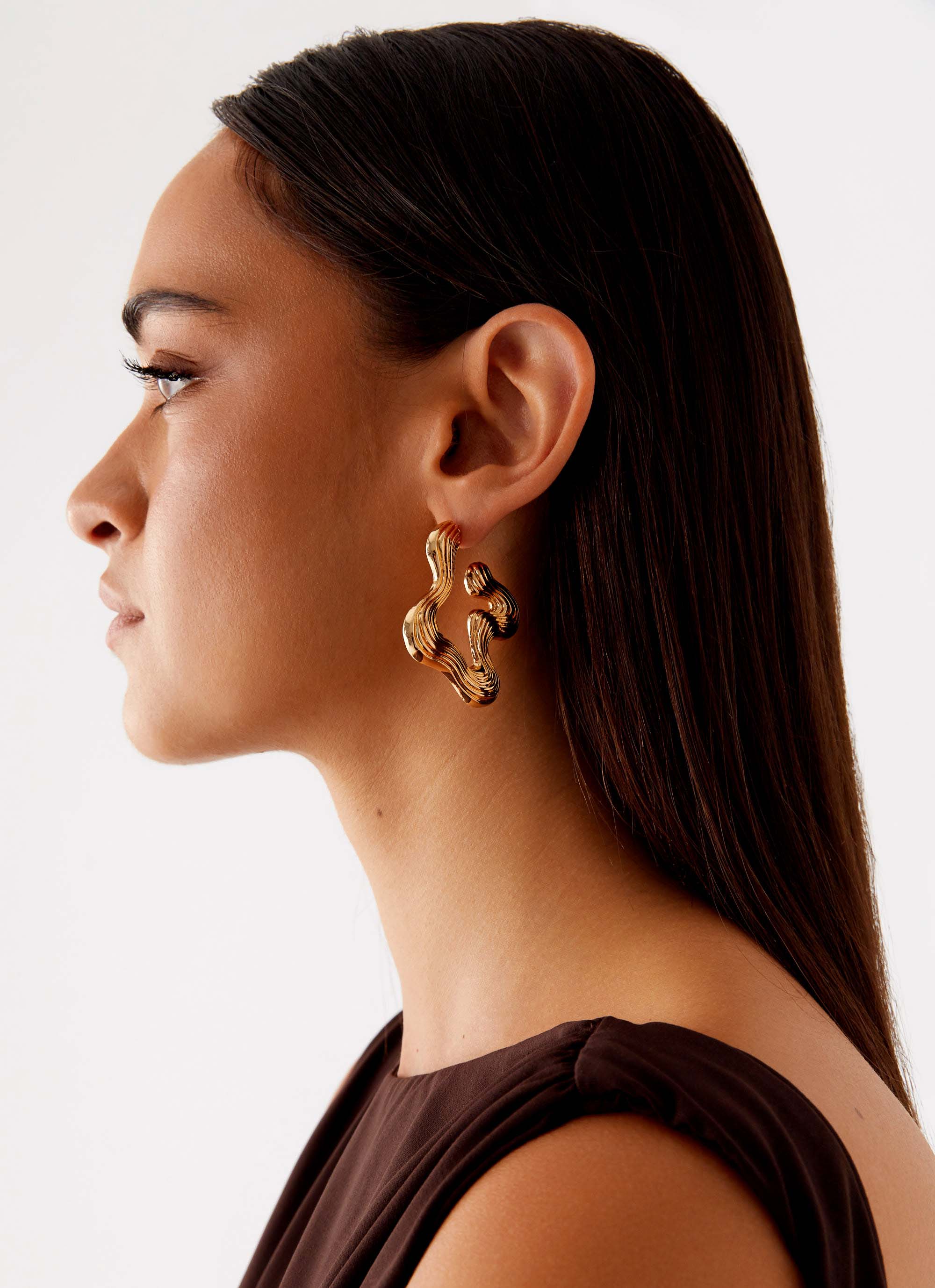 Jacey Earrings - Gold