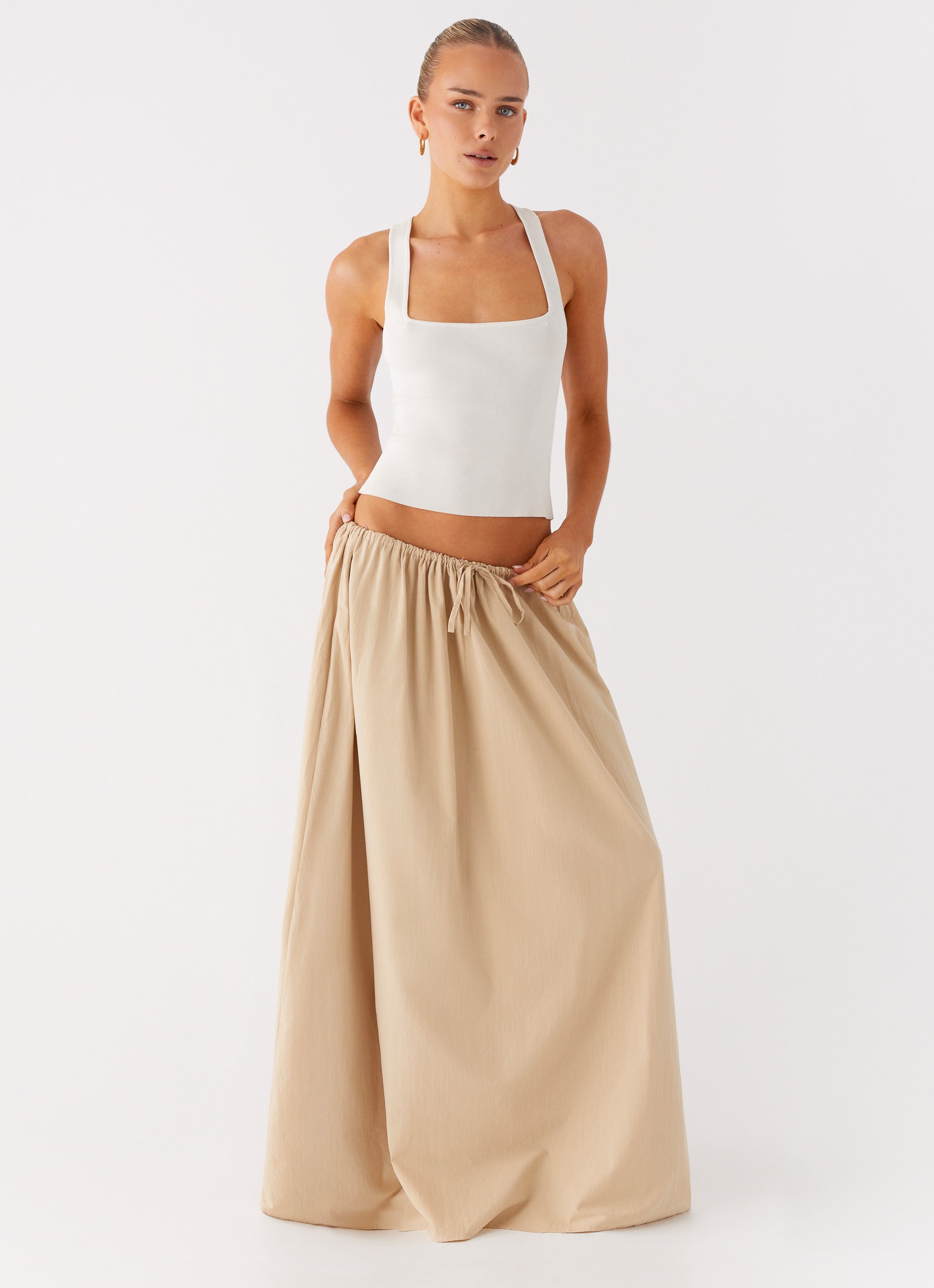 Randy Maxi Skirt - Tan