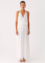 Reinhart Halter Maxi Dress - White