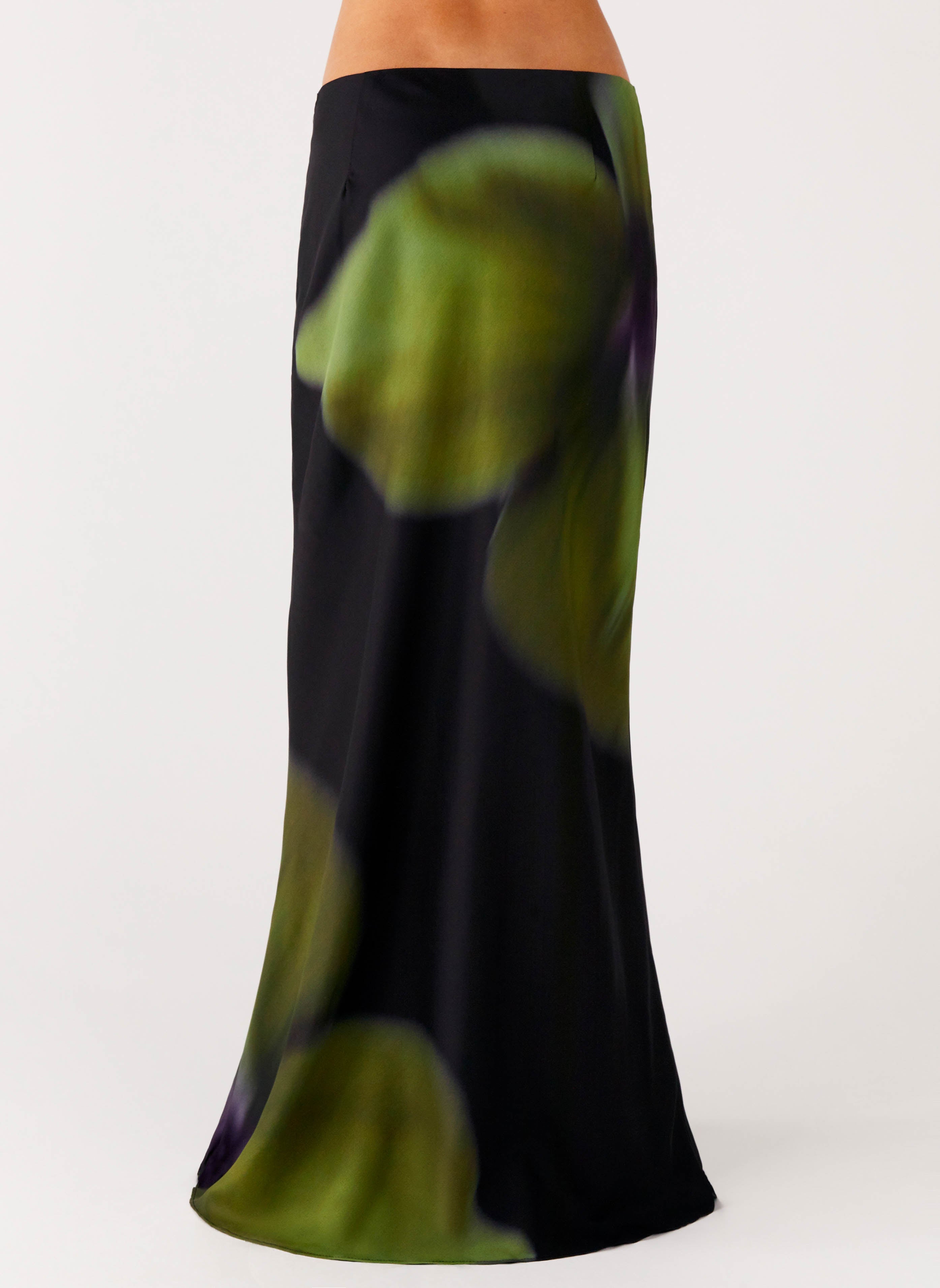 Rosetta Maxi Skirt - Lime Flower