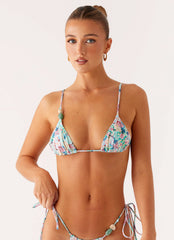 Ryland Bead Bikini Top - Santorini Floral