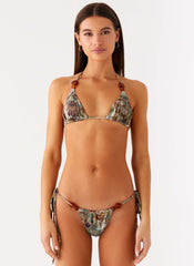 Saga Bead Bikini Top - Vintage Blossom