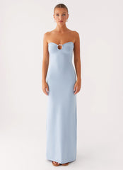 Samson Knit Maxi Dress - Blue
