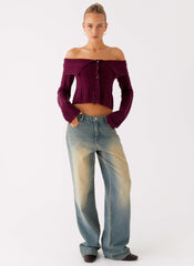 San Diego Straight Leg Denim Jeans - Blue Wash