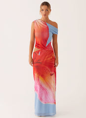 Santa Monica Maxi Dress - Blue Floral