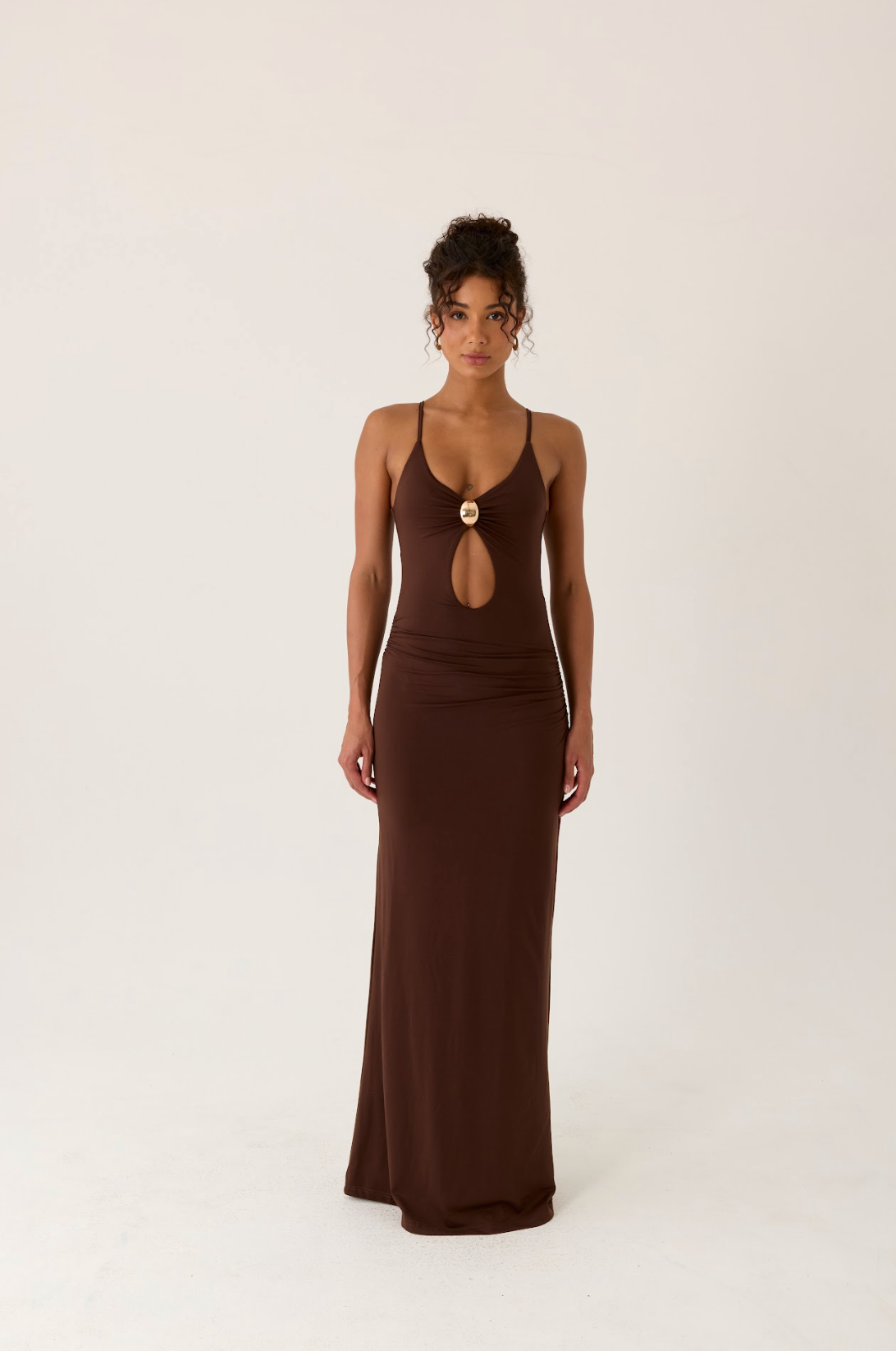 Inez Maxi Dress - Chocolate