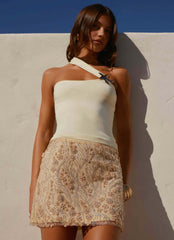 Sea Spray Strap Top - Yellow