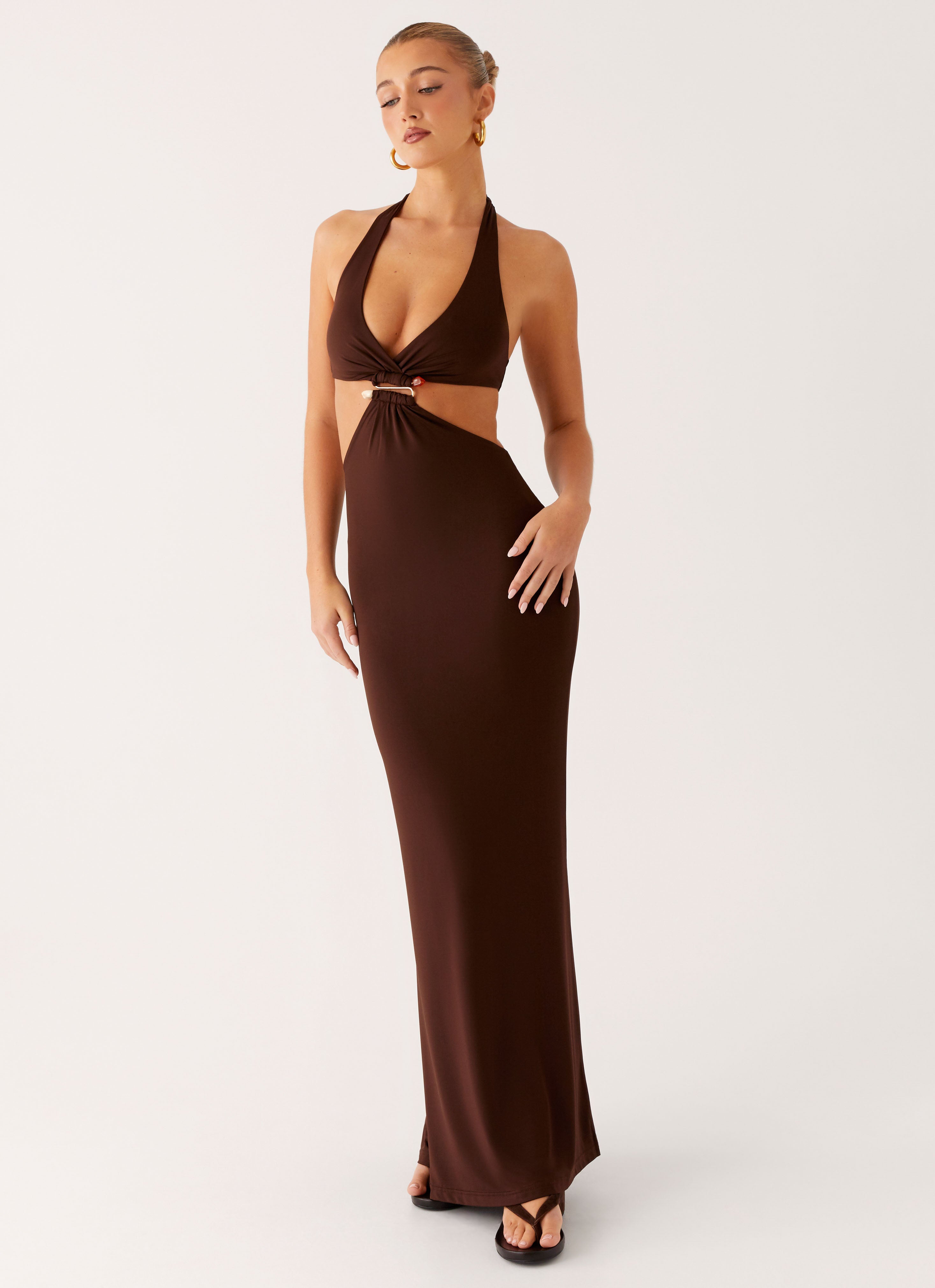 Shawnie Maxi Dress - Chocolate